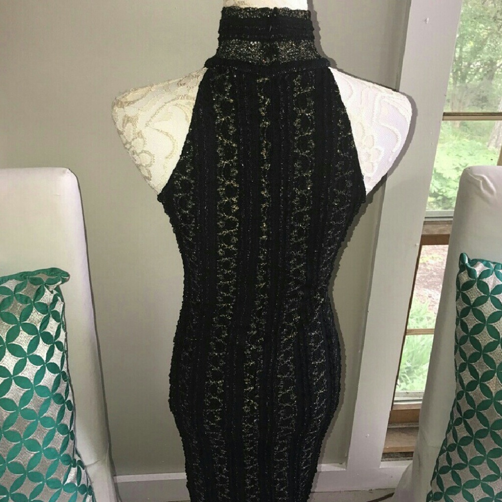 Torn - by Ronny Kobo Sleeveless Mock Neck Dress